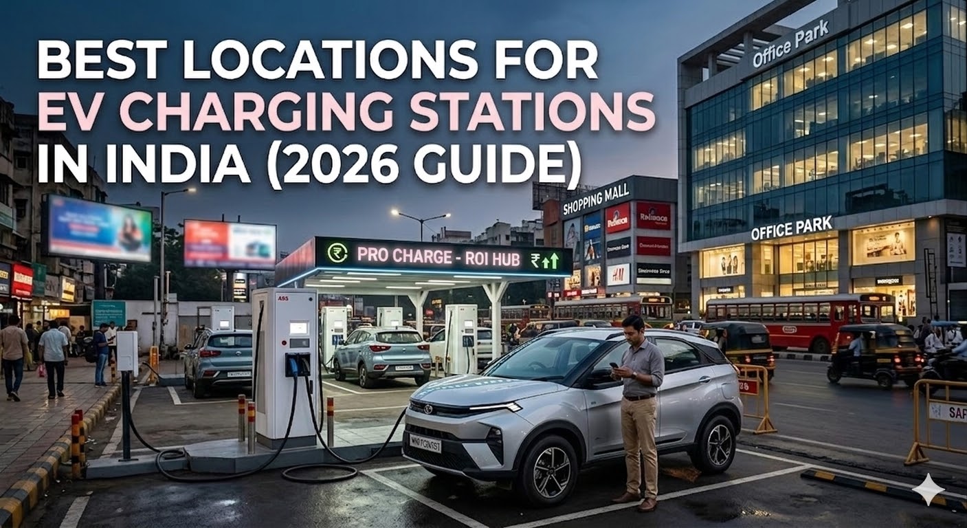 Best Locations for EV Charging Stations in India (2026 ROI Guide)