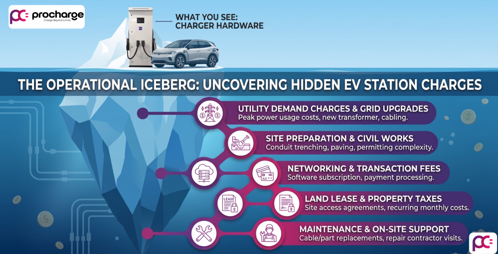 hidden costs of running an EV charging station