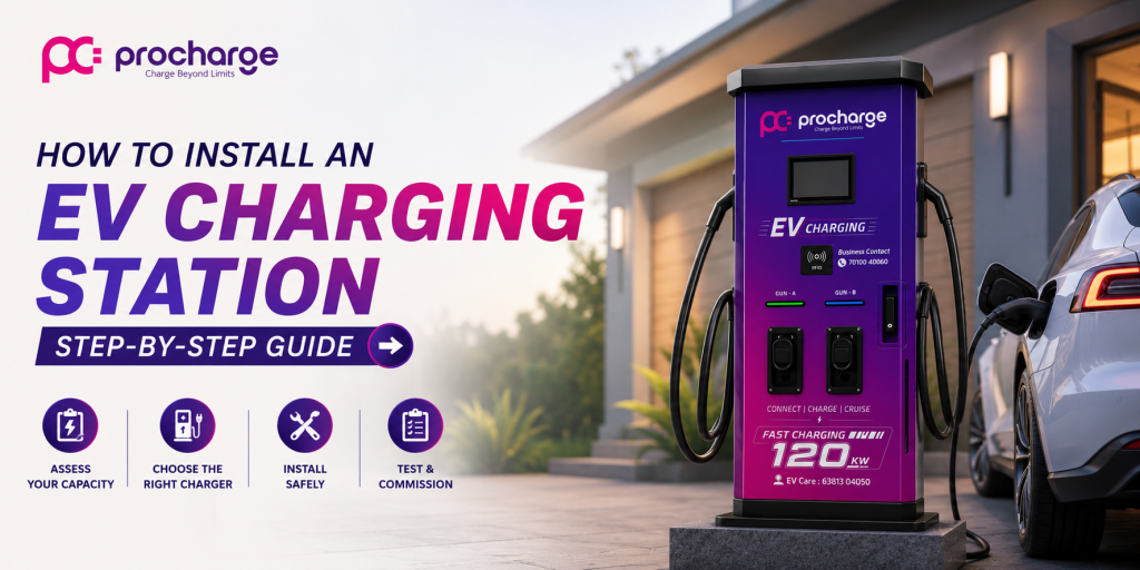 how to install EV charging station