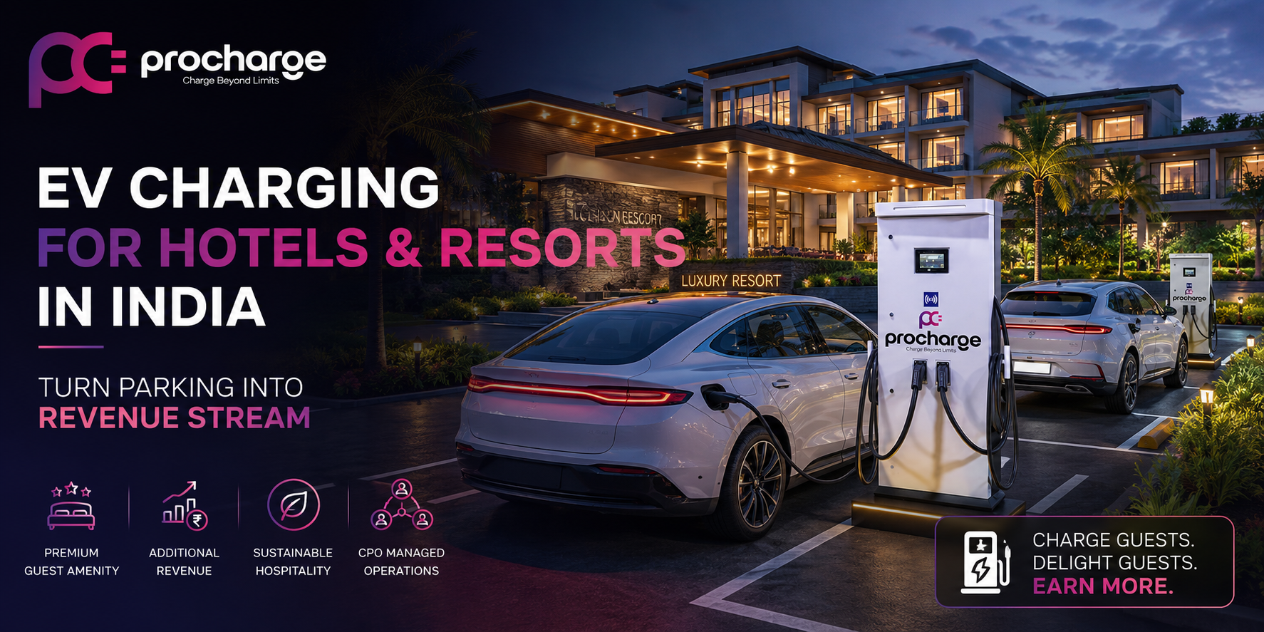 EV Charging for Hotels and Resorts in India: Turn Your Parking Into a Revenue Stream